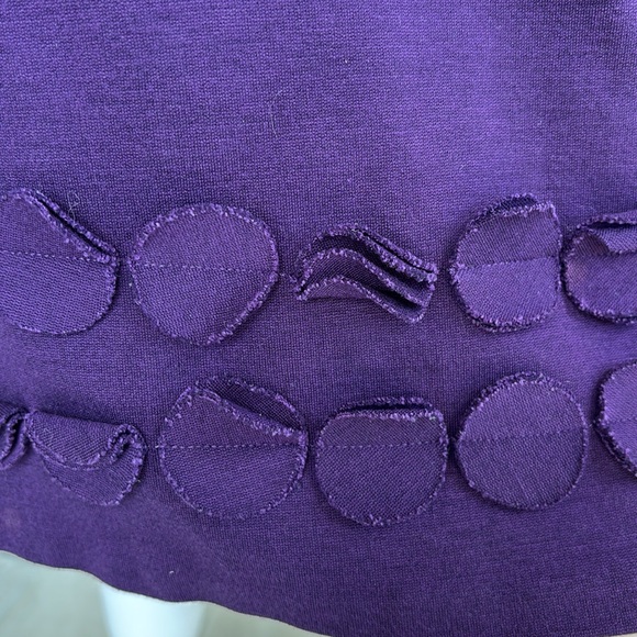 Boden Circle Hem Jersey Knit Shift Dress Royal Purple 8 - Picture 3 of 6
